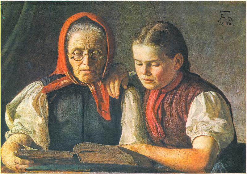 Hans Thoma Mutter und Schwester des Kunstlers China oil painting art